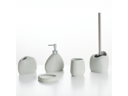 Conjunto De Peças Para O Wc BELIANI Coata De Poliresina Cinzento Claro 12x12x37