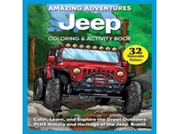 Livro Amazing Adventures Jeep Coloring Activity Book de Design Originals (Inglês)
