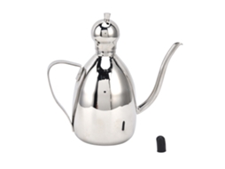 Recipiente portátil de aço inoxidável para óleo de cozinha, 0,25 l