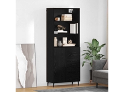 Vidaxl Buffê 2 Unid. Carvalho Preto 69,5 X 34 X 180 Cm