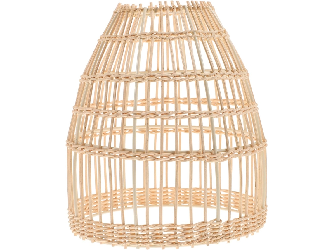 Abajur De Vime Trançado Para Luminária De Teto Estilo Vintage.