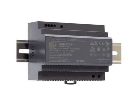 Fonte De Alimentação Mean Well 1 Saída 150 W 24 V Montagem Em Trilho Din Para Uso Industrial