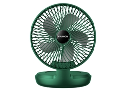 Pequeno Ventilador RAMPOW Giratório Dobrável de Parede 1200Mah