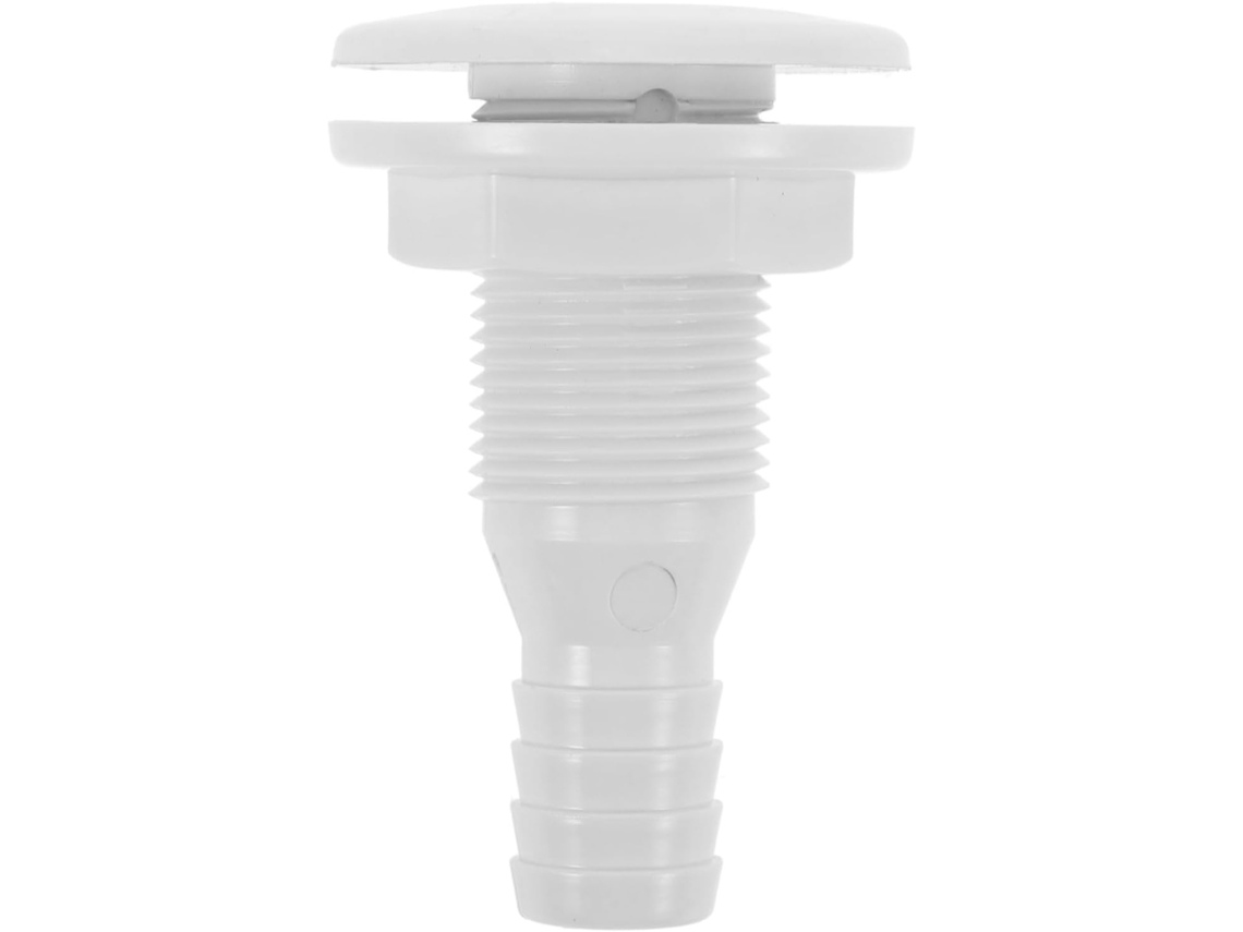 Válvula De Drenagem Para Barco, Plástico Branco, Polegadas, Válvula De Drenagem Resistente À Corrosão