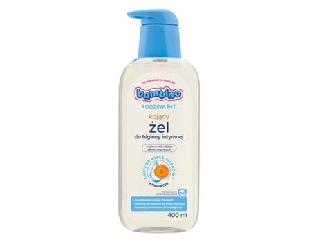 Gel De Higiene Íntima Ultra Suave Para A Família Bambino Com Calêndula, 400ml