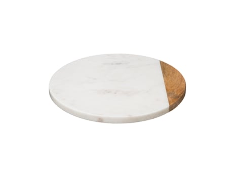 Plataforma giratória geométrica de mármore branco SG SECRET DE GOURMET