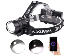 Head Torch 20000 Lumens Xhp90.2 Led Farol com Luz Cob e 4 Modos de Luz Farol À Prova Dágua de Alta Potência para Acampa HALINUIA