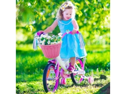 Cesto Dianteiro Business para Bicicleta Infantil em Rattan Plástico com Cintos Ajustáveis | S/MARCA