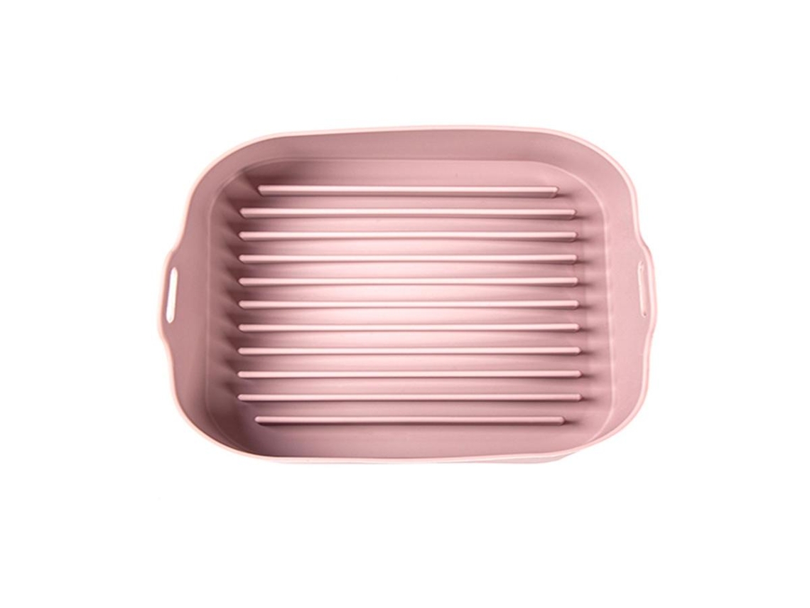 Papel de silicone Lurelia para fritadeira a ar, rosa