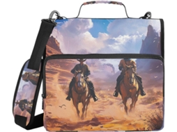 Mochila escolar com compartimentos extras, alça de ombro, fácil de transportar, 3,8 cm de largura, 1,5 dobras, 3 divisórias.
