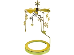 Porta-velas Giratório Para Velas De Chá | Dourado, Giratório, Natalino