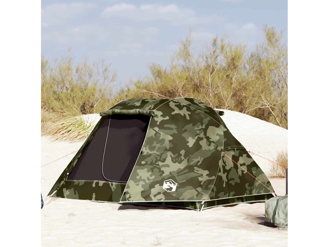 Vidaxl Tenda De Pesca Para 3 Pessoas Impermeável Camuflagem