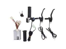 Kit de Controlador para Bicicleta Eléctrica 48v 1000w com Mando de Giro e Freio de Alumínio | S/MARCA