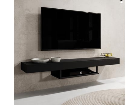 Móvel Para Tv Anabel Em Preto Elegante E Moderno Domensino