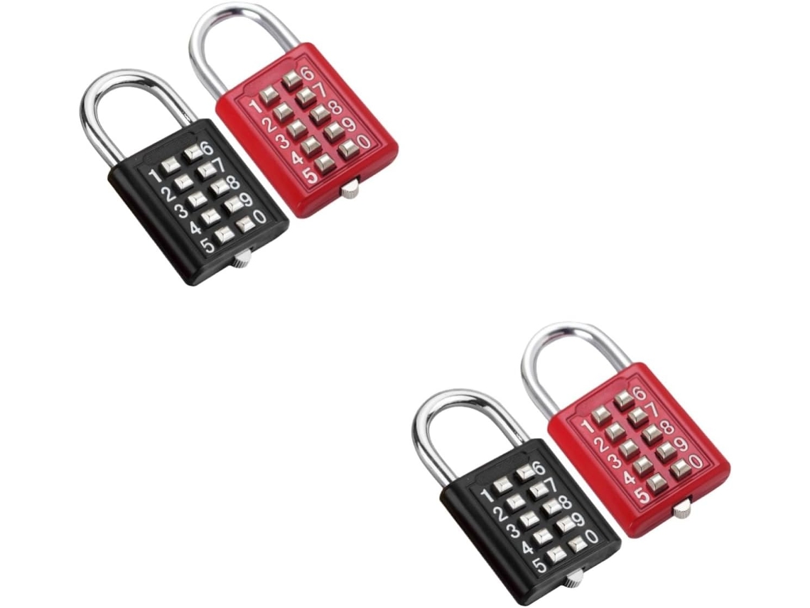 Cadeado De Combinação Com Código 4 Dígitos Para Portão, Cerca, Porta,