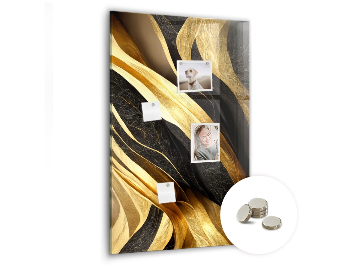 Quadro Magnético De Parede Linhas Abstratas Para O Quarto Das Crianças Espelharte (60x90 Cm)