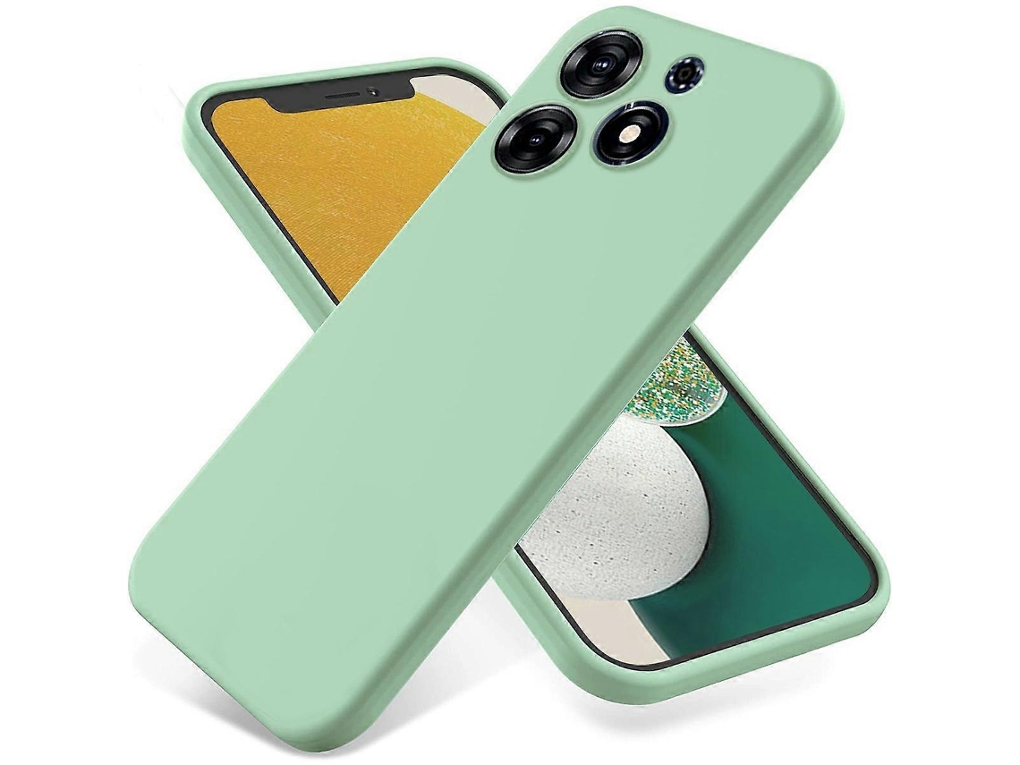 Capa De Silicone Líquido À Prova De Choque Para Celular Pure Color