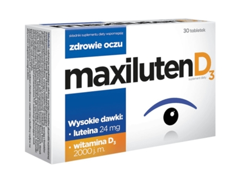 Maxiluten D3, 30 Comprimidos De Vitamina D Aflofarm