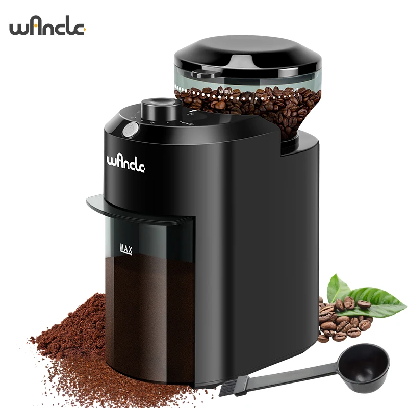 Moedor De Café Elétrico Cônico (padrão Europeu 220v) Com Ajuste De Moagem E 28 Configurações De Precisão.