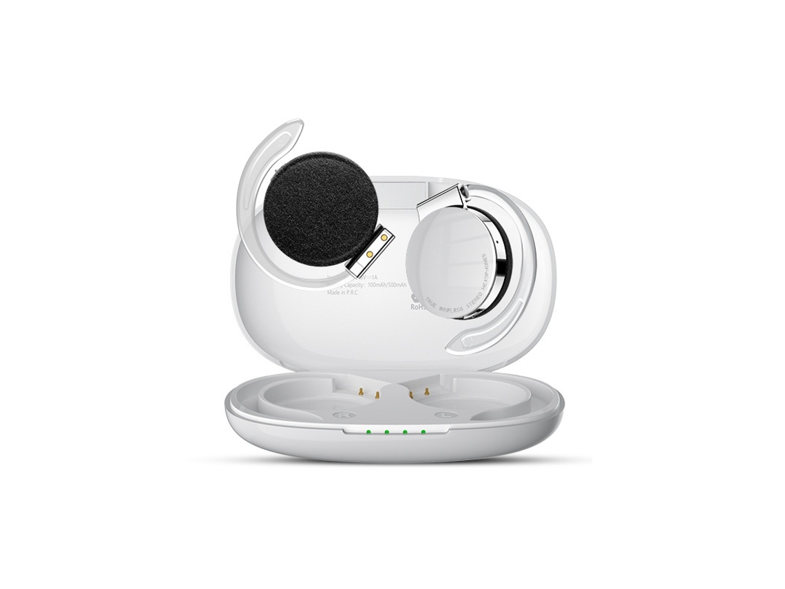 Fones de Ouvido Abertos, Estilo Gancho, Bluetooth Sem Fio, Adequados para Esportes, Corrida e Fitness JIAPEI (branco)