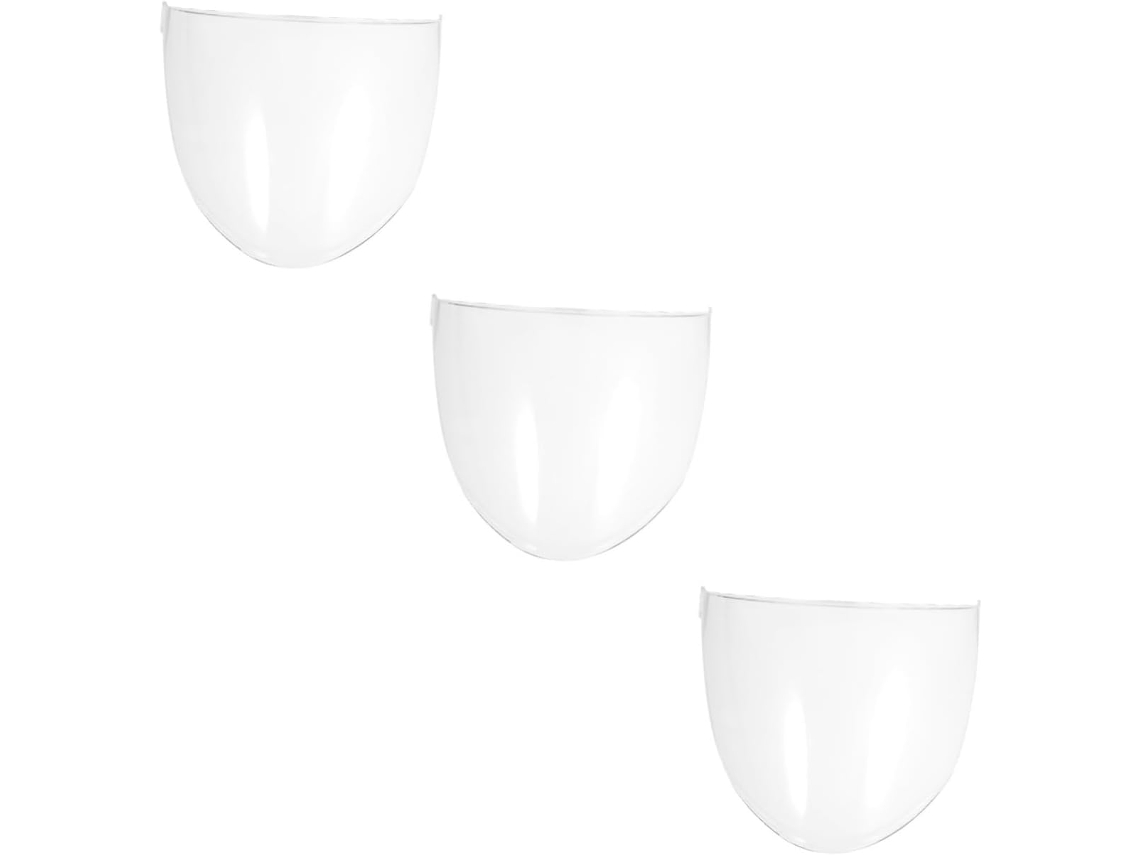 Conjunto De 3 Peças De Viseira Solar Para Capacete, Em Policarbonato Transparente.