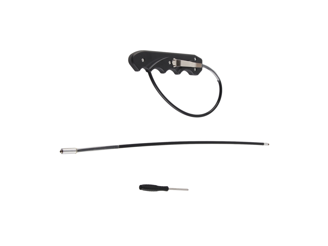 Látigo Portátil Com Cabo Abs E Corda De Aço Inoxidável Leve Multiusos Látigo Para Bicicleta Presente Para Homens