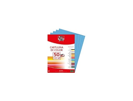 Livro Paq/50 Cartulinas Fixo A4 180g. Azul Maldivas De Desconocido (espanhol)