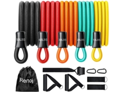 Faixas De Resistência Com Pegas, Conjunto Para Exercícios Homens E Mulheres, Alongamento Treino