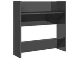 Wall Shoe Cabinet, Wall Shoe Cabinets Vidaxl Cinzeto Madeira Processada (60 X 18 X 60 Cm)
