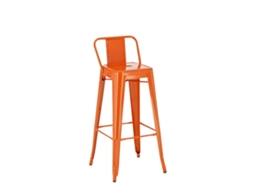 Banco de bar em metal Mason laranja CLP