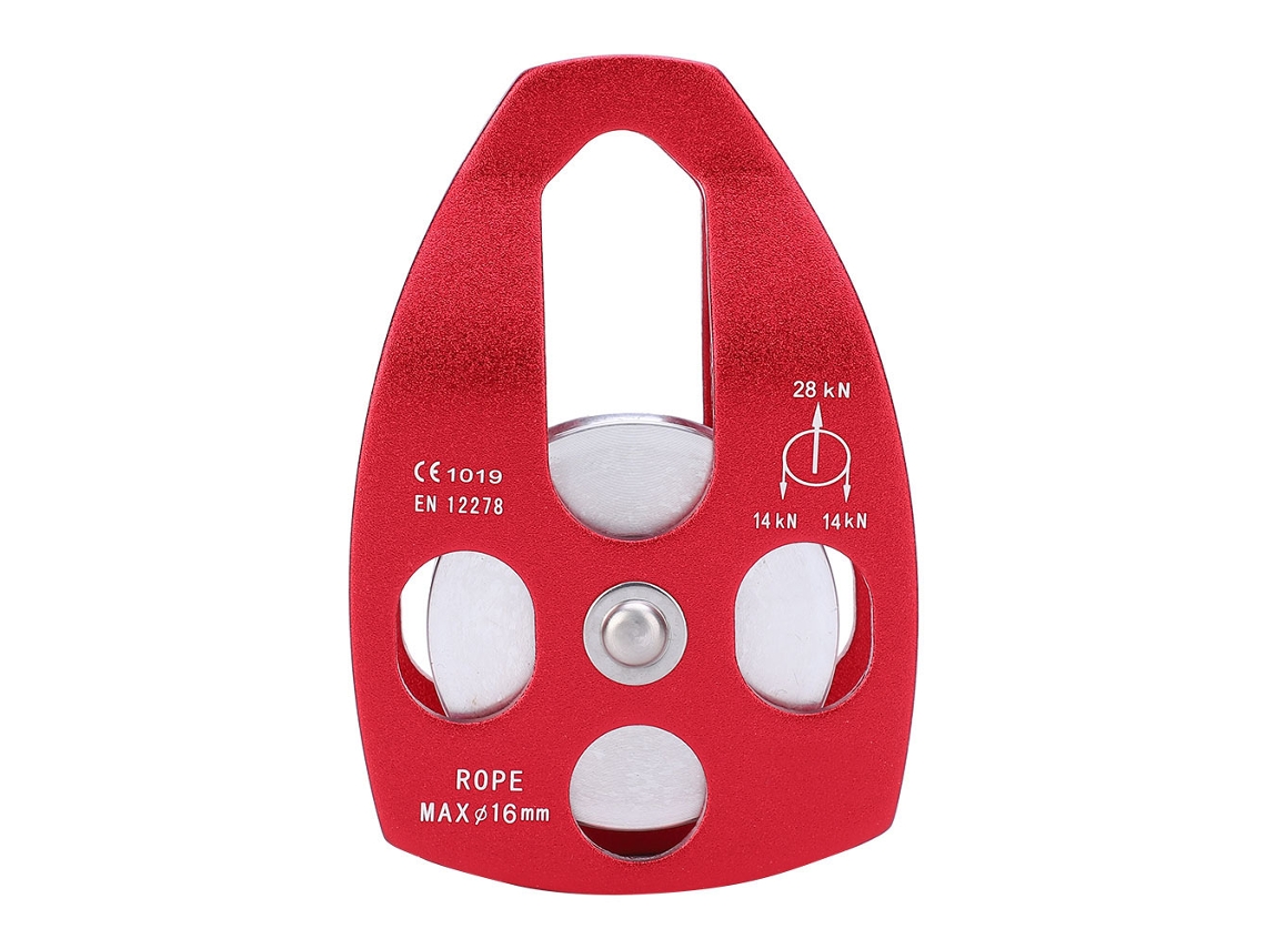 Polea Simple de 30kN com Cojinete para Resgate e Escalada S/MARCA