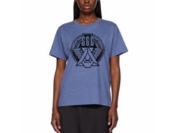 Rockinstone Stargate Sgc Emblem Heather Light Blue Adult T-shirt Size:xxxl