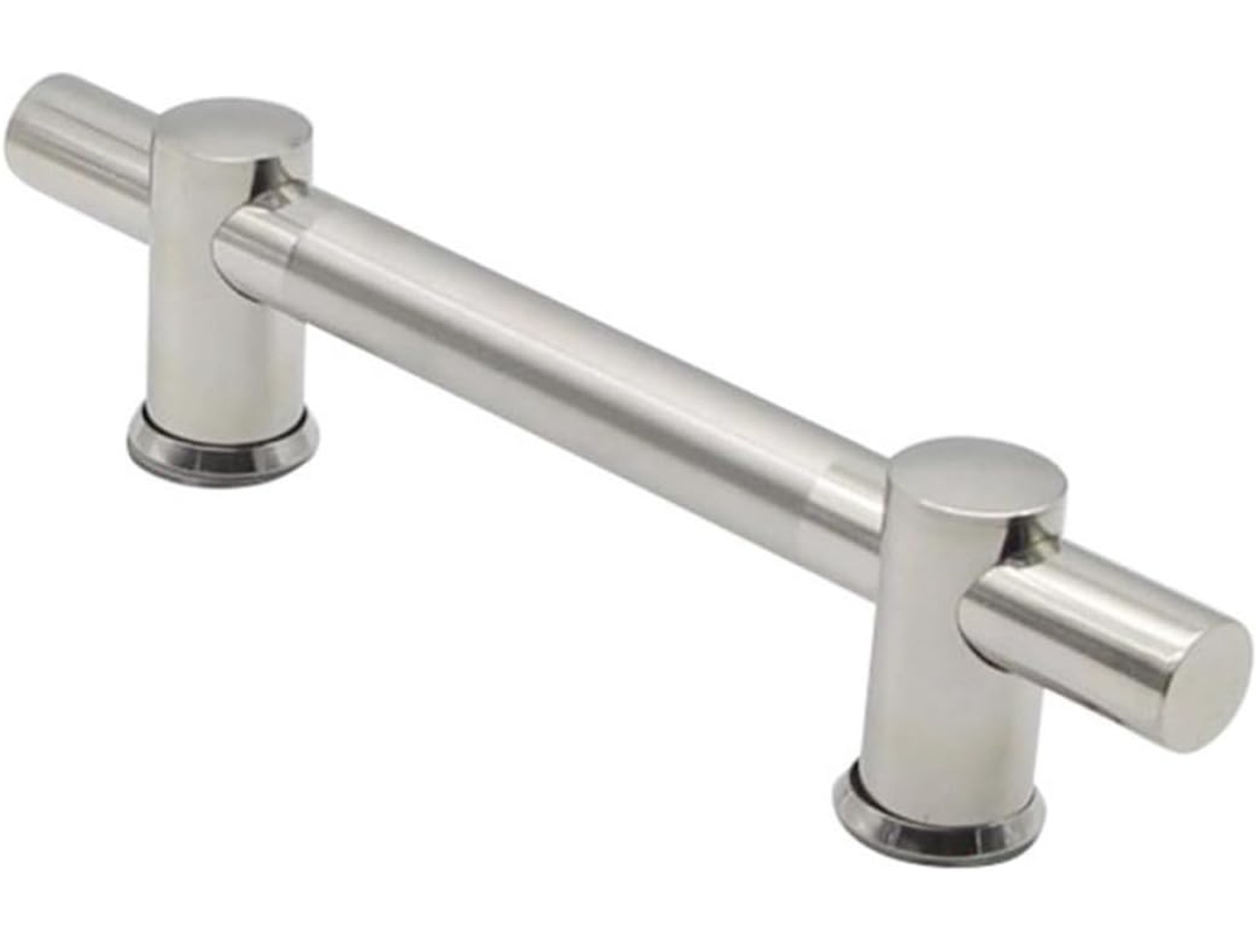 Cabo Tubular Circular Ajustável Em Aço Inoxidável Prateado