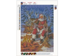 Laxiscreed Pintura De Diamante Artesanal Natal Com Tema Animal 5d, Diy E Completa