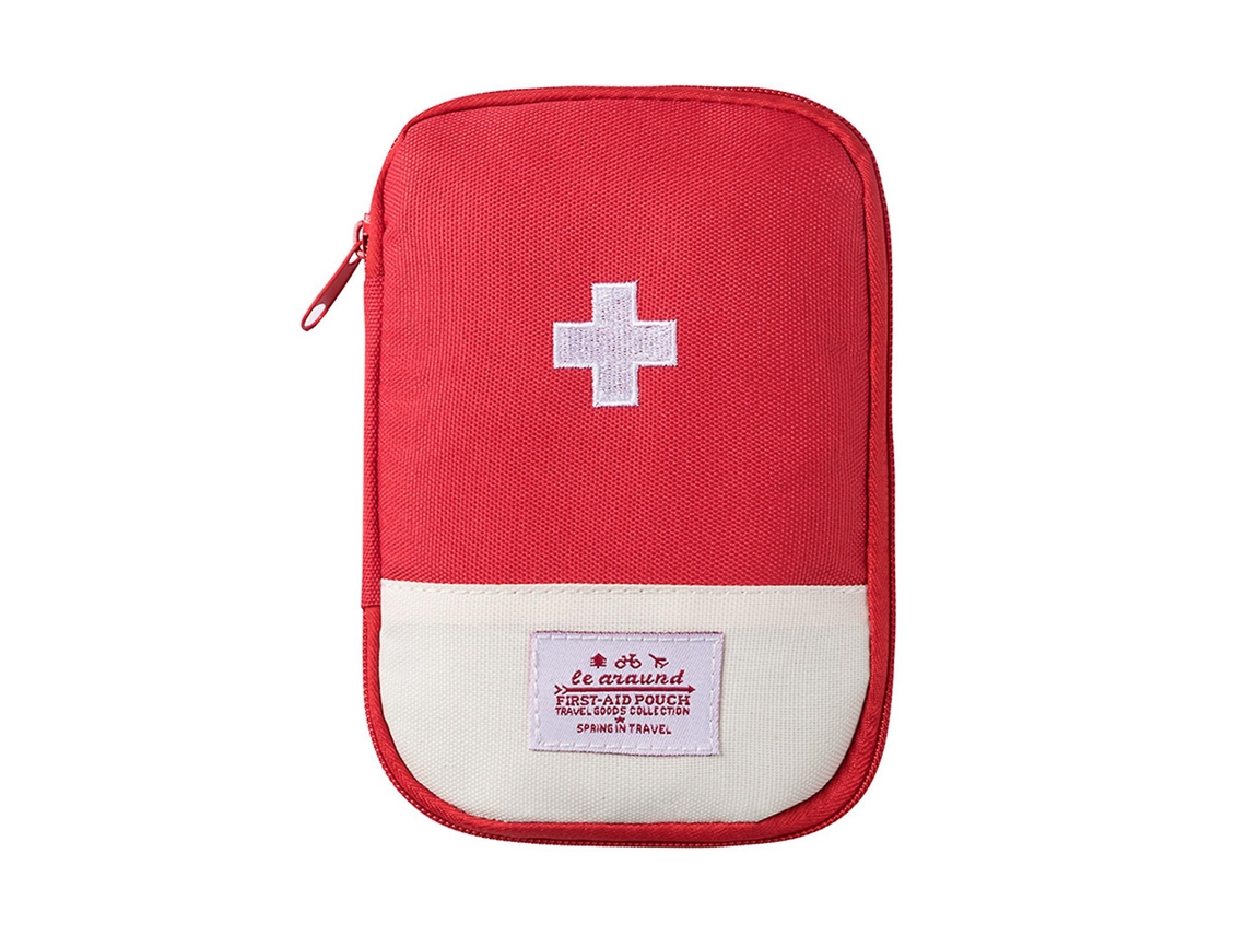 Bolsa Para Medicamentos Mini, Vazia, Para Emergências, Vermelha, Pequena