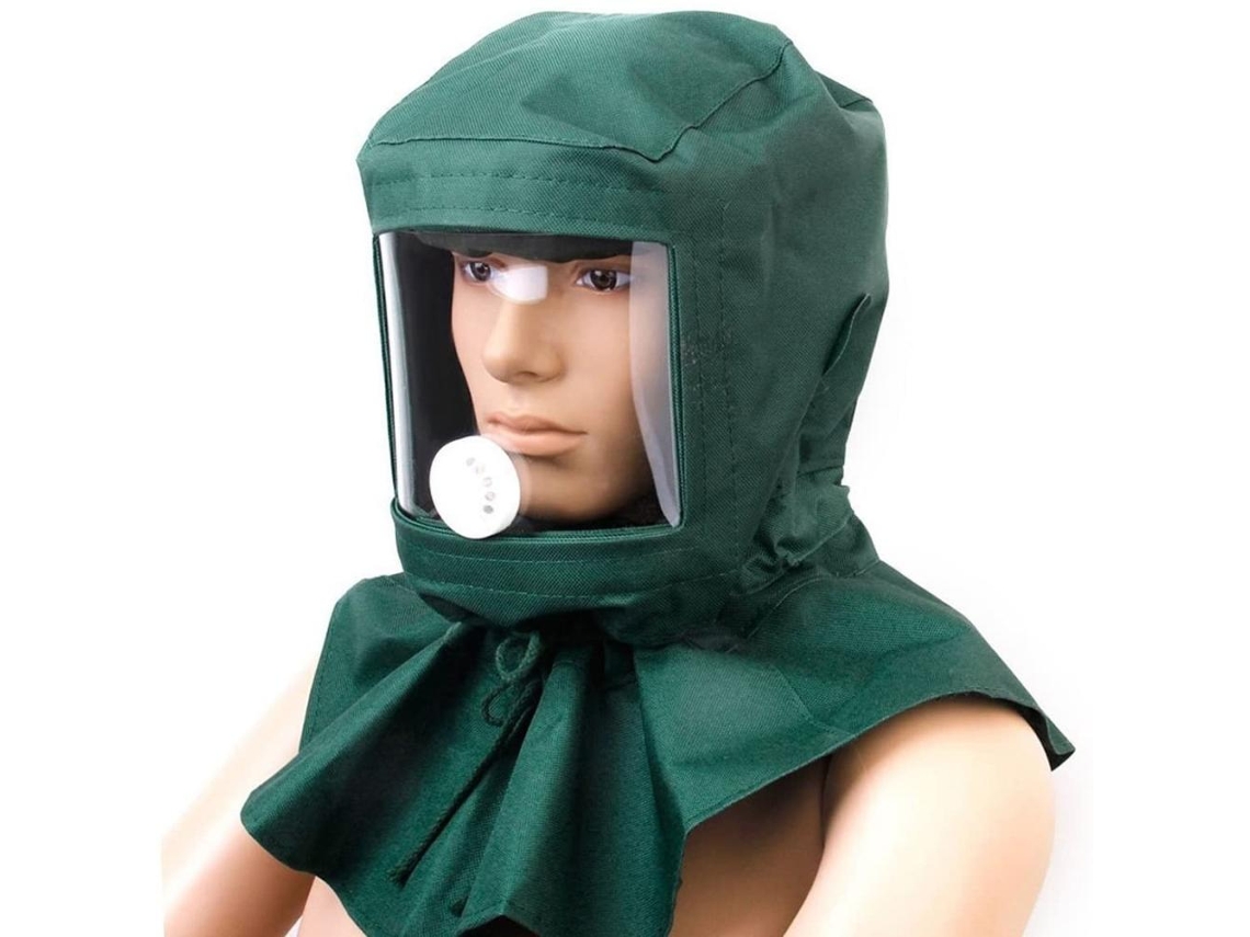 2026 capucha Antipolvo para Arenado Y Pintura Con Capa de Lona, Protectora Facial Sand Blasting Hood