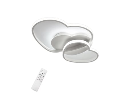 Luz de Teto Led Dimmível Moderno com Silice e Alumínio Remote Salon Sala de Jantar L50 * W45 * H8Cm 40W GOECO