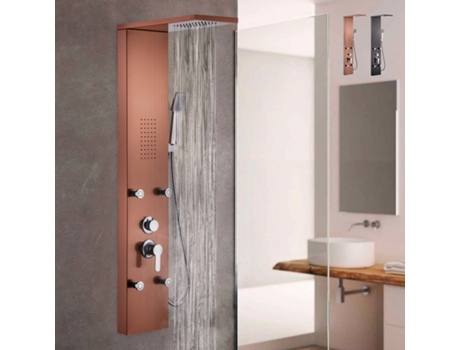 Misturador de coluna de chuveiro Chuveiro de mão 4 jatos de água Bormio