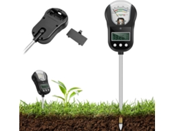 Medidor De Umidade Do Solo Portátil 7em 1, Testador Plantas Com Visor Duplo E Cabeça Ajustável 90°, Mede
