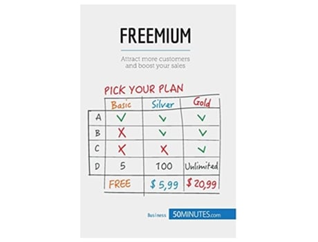 Livro Freemium Attract more customers and boost your sales Management Marketing de 50MINUTES (Inglês)