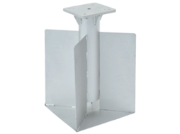 Vidaxl Base De Guarda-sol De Enterrar 27,5x27,5x45 Cm Aço Prateado