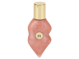 Batom Hidratante Volumizador Cor Nude Metálico com Gengibre e Menta Soro Para Lábios Mais Cheios