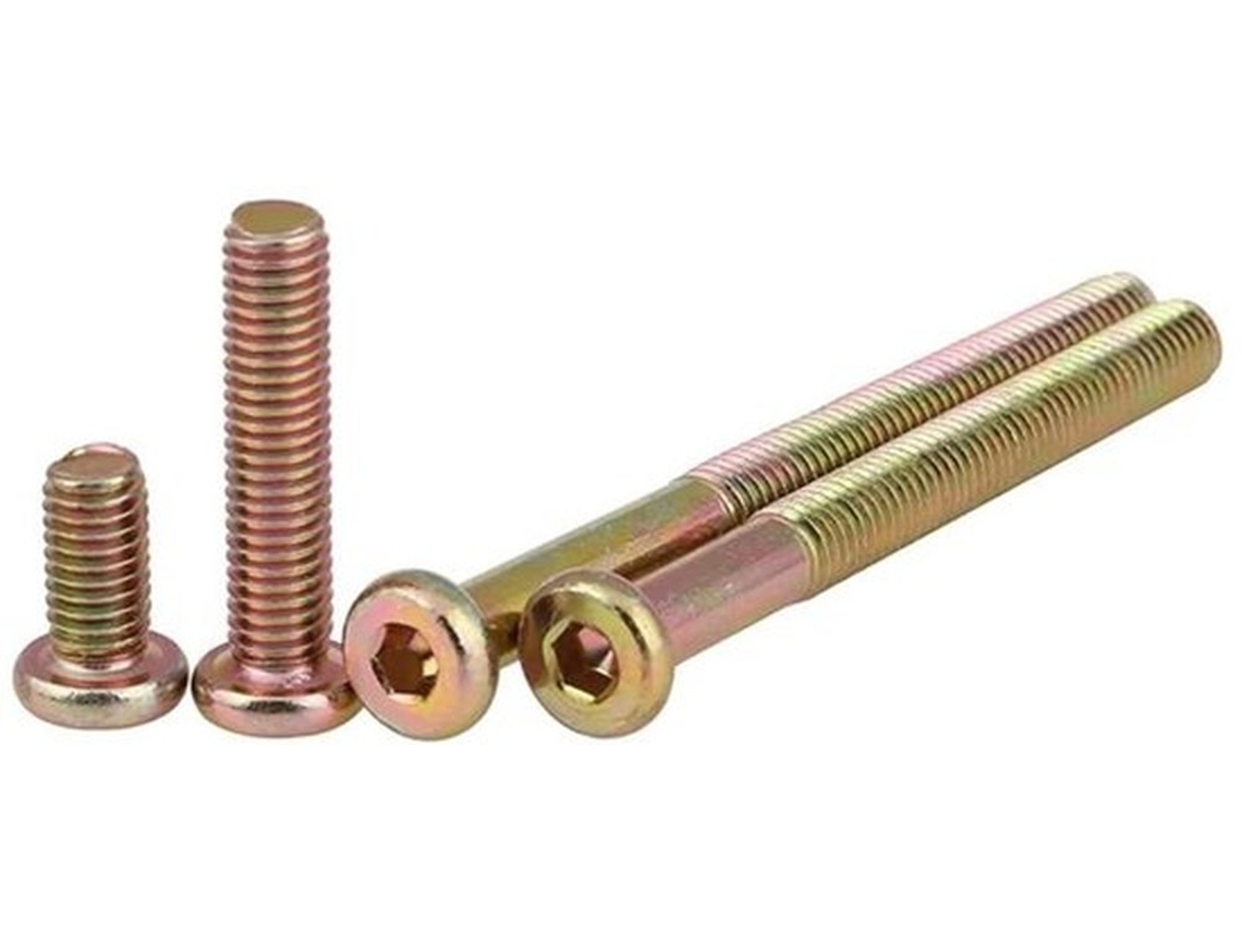 Elementos De Fixação - Parafusos M8 X 100 Mm - Parafusos De Cruz - Parafusos De Junta - Aço Carbono Galvanizado - 5 Unidades - Alta Resistência A Torq