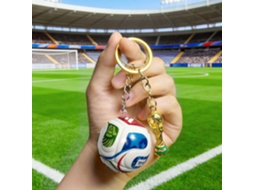 Conjunto de 2 Chaves de Futebol com Troféu em Miniatura Acessórios Desportivos e Presentes para Fãs Colecionadores, Ergonômico, Uso Diário STELASPLEN