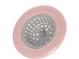 2026-3pcs Filtro De Pia Silicone Portátil 11cm Com Alça Coletor De Resíduos Rosa