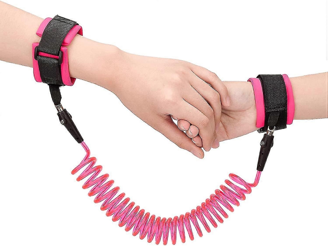 Pulseira Anti Perda De 2,5 M Para Crianças, Guia Segurança Elástica Giratória 360° Bebês E Crianças Pequenas Aquaforge (azul)