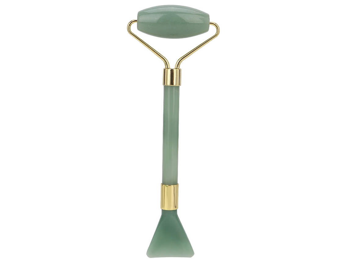 Roletinha De Jade Natural Anti-envelhecimento Dupla Esguicheamento Facial