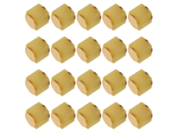 Interruptor De Toque Vibratório De Contato Duplo, Pacote Com 20 Mini Rolos