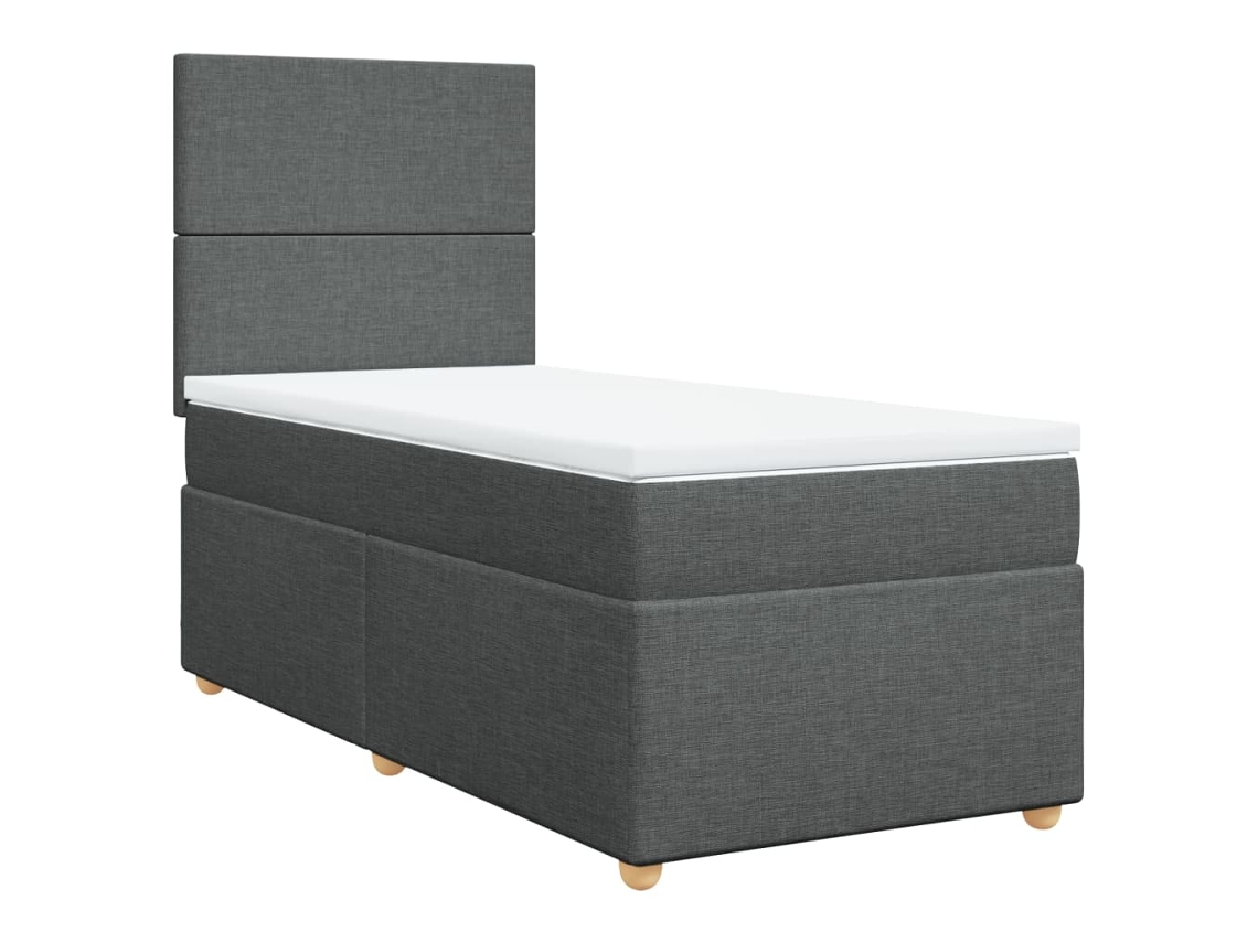 Box Spring Bed, Box Spring Beds Vidaxl Cinzeto Tecido (80 X 200 Cm)