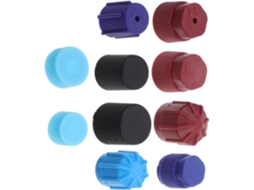 Conjunto de 10 tampas de válvulas para ar condicionado automotivo, alta proteção.